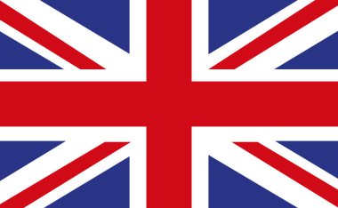 Büyük Britanya bayrağı. Vektör.