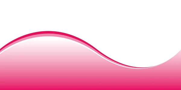 Banner Onda Rosa Plantilla Diseño Vectorial — Vector de stock