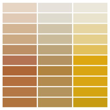 Renk örnekleri. Sarı altın rengi gözlükler. Vektör illüstrasyon arkaplanı.