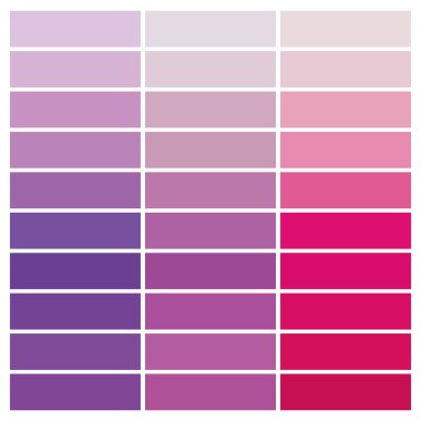 Renk örnekleri. Pembe ve mor gözlükler. Vektör illüstrasyon arkaplanı.