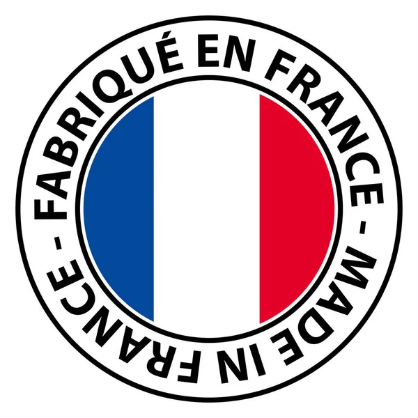 Fabriqu Frankrijk Gemaakt Frankrijk Vector Knop Pictogram Illustratie — Stockvector