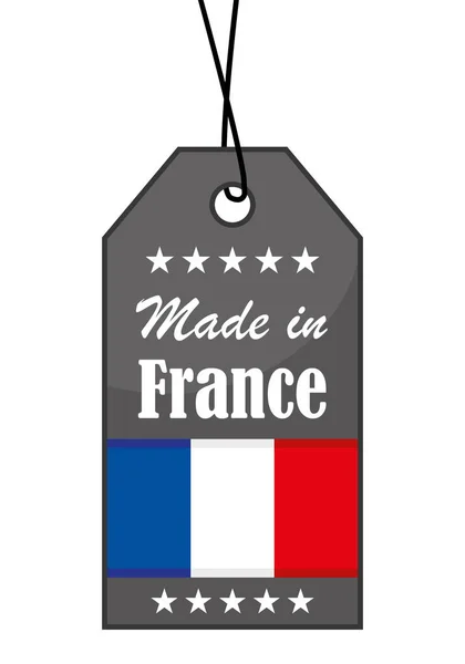 Виробляється Франції Французький Лейбл Векторна Ікона — стоковий вектор