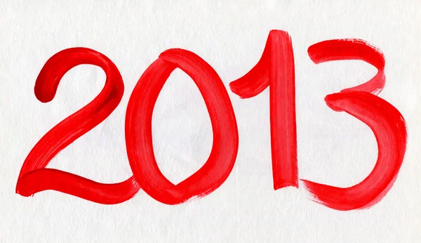 New Year 2013 Watercolor Card — Stock Photo, Image