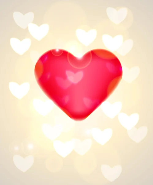Sevgi kalpleri arka plan — Stok Vektör