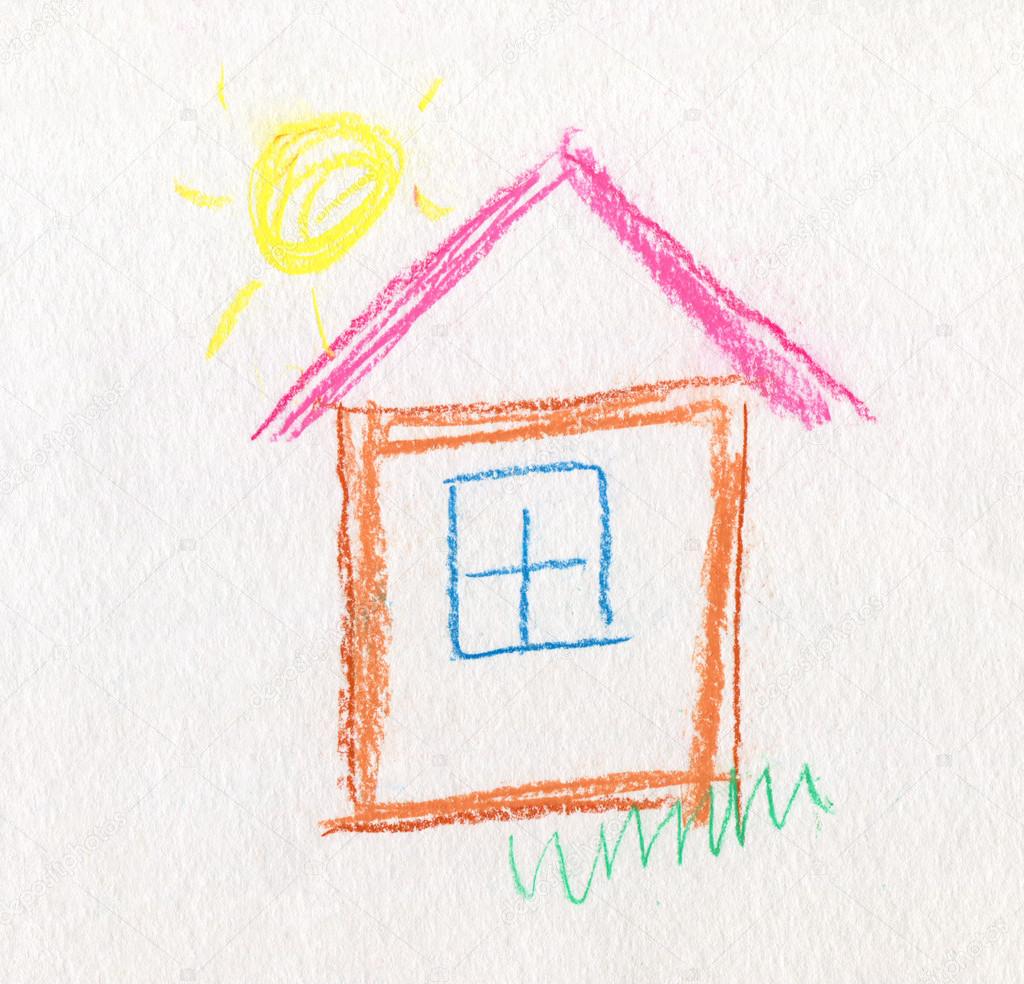 Child Like Drawing House