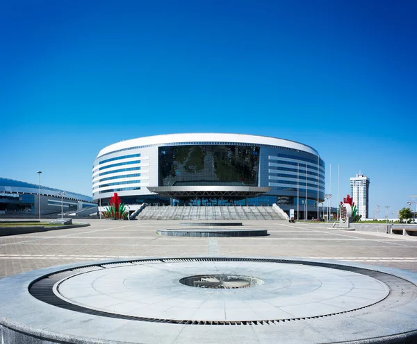 Minszk arena-ban Fehéroroszország. Jégkorong stadion. — Stock Fotó