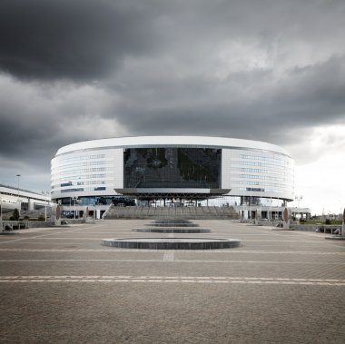 Belarus Minsk arena. buz hokeyi Stadyumu.
