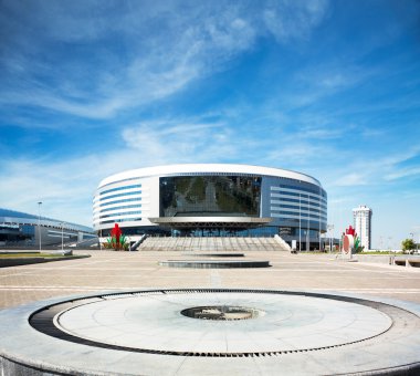 Belarus Minsk arena. buz hokeyi Stadyumu.