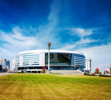 Belarus Minsk arena. buz hokeyi Stadyumu.