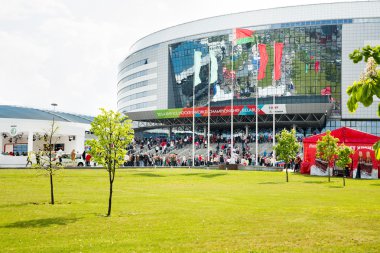 Minsk, Beyaz Rusya - Mayıs 9 - 9 Nisan 2014 Belarus minsk arena. buz hokeyi Şampiyonası açılış.