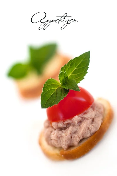 Sandwich de paté pequeño — Foto de Stock