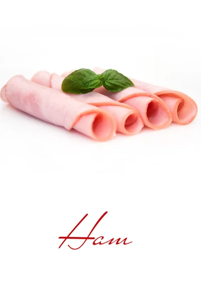 Ham - smoked slices meat — Stock Photo, Image