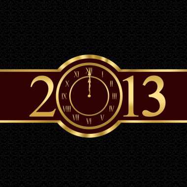Yeni yıl 2013 kavramı ile masa saati