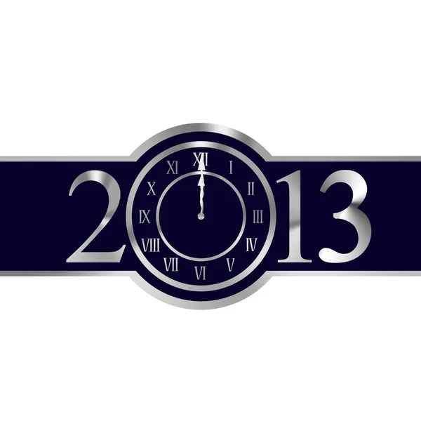 New year 2013 concept with clock — Stock Photo, Image