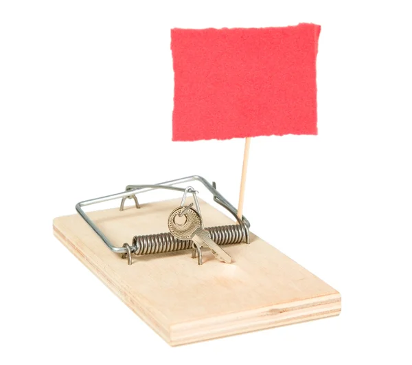 A mouse trap with keys — Stock Photo, Image