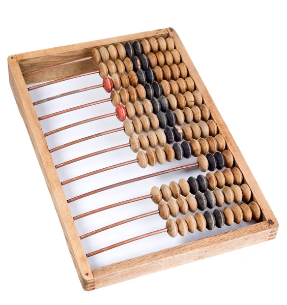 Old mathematical calculator abacus — Stock Photo, Image