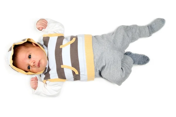 Beautiful baby boy is watching — Stock Photo, Image