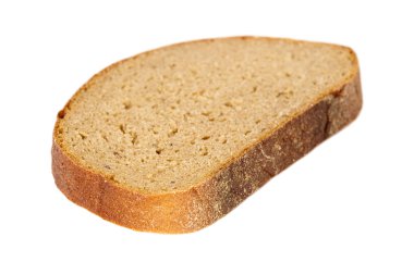 pieace van donkere brood gesneden