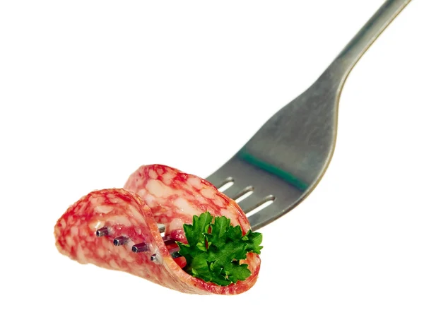 Смачна високоякісна ковбаса — стокове фото