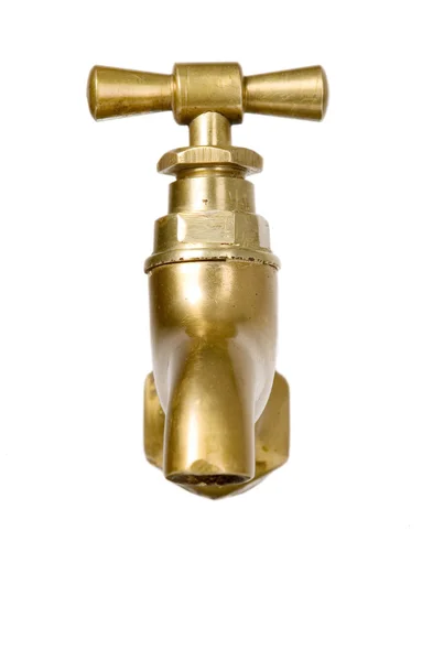 Golden vintage tap — Stock Photo, Image