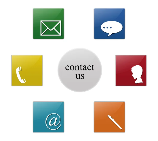 Contact signs — Stock Photo, Image