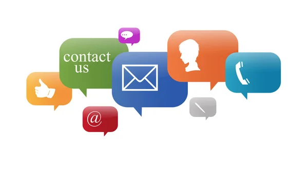 Contact signs — Stock Photo, Image