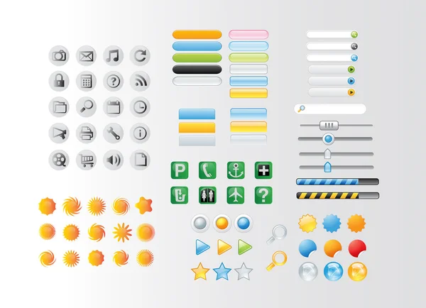 Buttons and icons — Stock Photo, Image