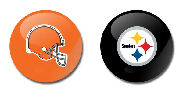 Browns vs Steelers — Stok Foto