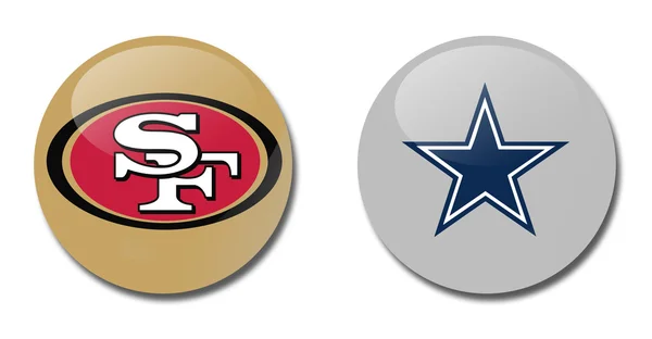 49ers vs vaqueros — Foto de Stock