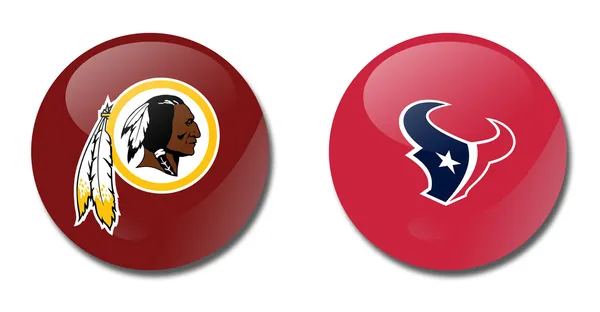 Redskins vs texans — Stock fotografie