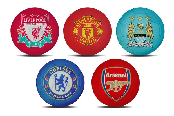 Football clubs — Stock Photo, Image