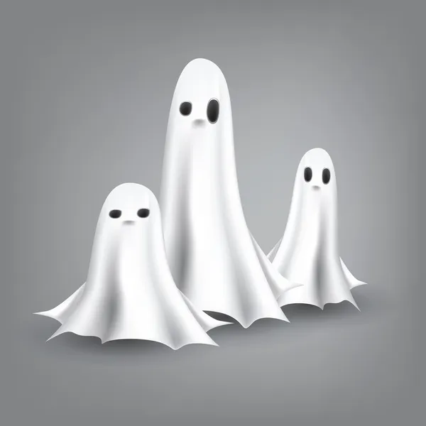 Ghosts Illustration — Stock Vector