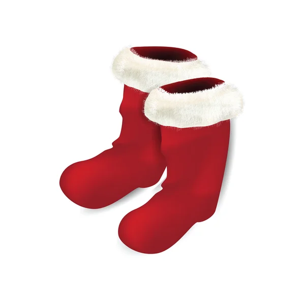 Paire de chaussettes de Noël rouges — Image vectorielle