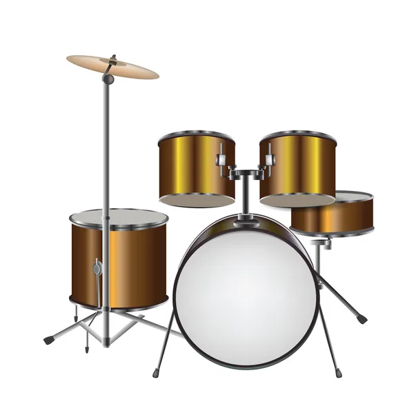 Ilustração do kit de tambor — Vetor de Stock