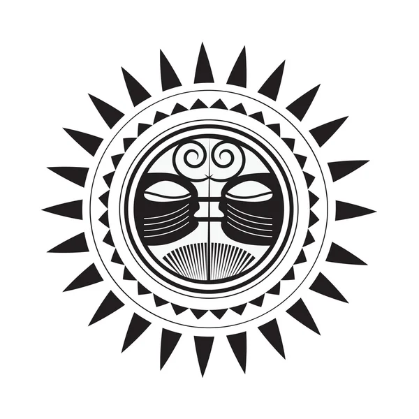 Prachtige Polynesische stijl tattoo — Stockvector