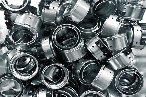 Stainless Steel Spare Parts Metal Parts Produced Metal Industry — Stock Photo, Image