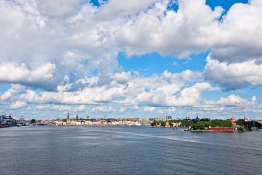 eski şehir Stockholm. İsveç.