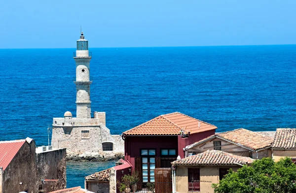 Lighthouse in the city of Chania. — Stock Photo, Image