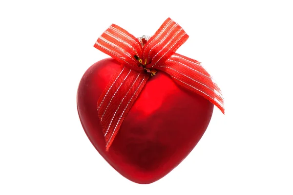 Christmas Toy red heart. — Stock Photo, Image