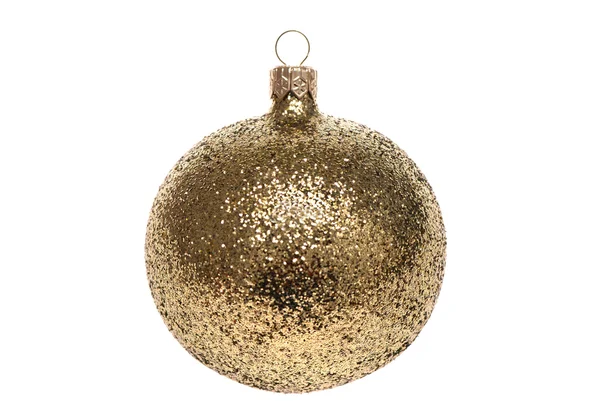 Golden Christmas ball. — Stock Photo, Image