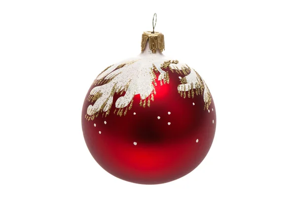 Bola de Natal vermelho . Imagem De Stock