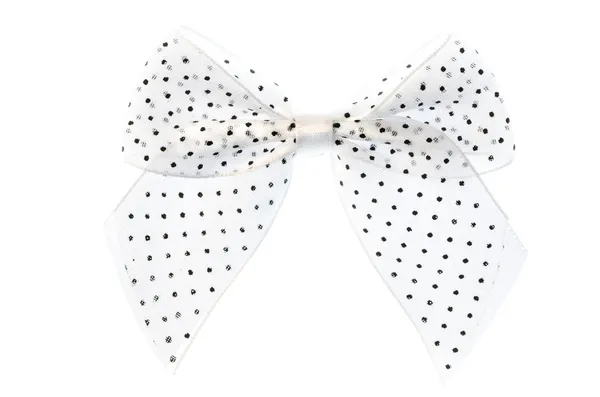 White ribbon bow. — Stock Photo, Image