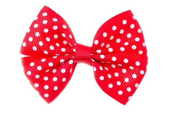 Red ribbon bow. — Stock Photo, Image