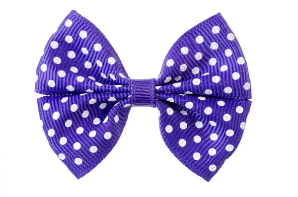 Violet ribbon bow. — Zdjęcie stockowe