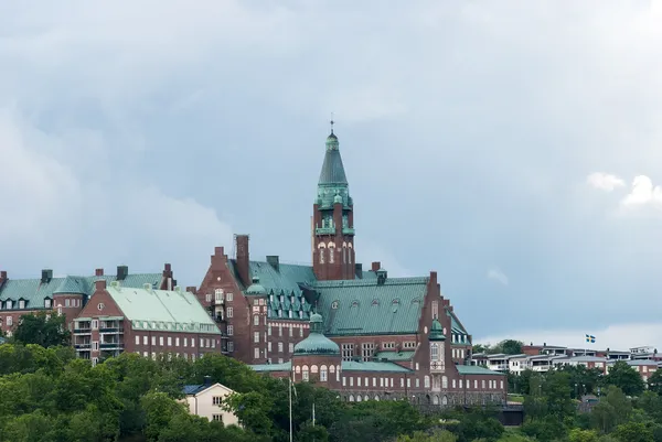 Stockholm-uitzicht over de oude stad. — Stockfoto