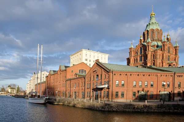 Helsingfors vid solnedgången. — Stockfoto