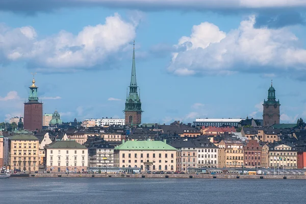 Vue sur la vieille ville de Stockholm . — Photo