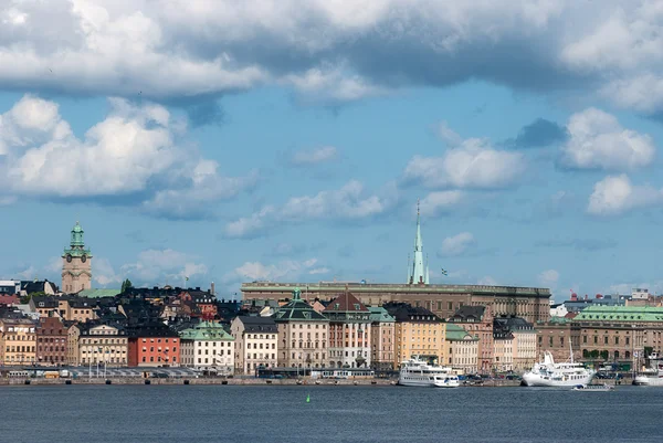 Θέα την παλιά πόλη της Στοκχόλμης — Φωτογραφία Αρχείου