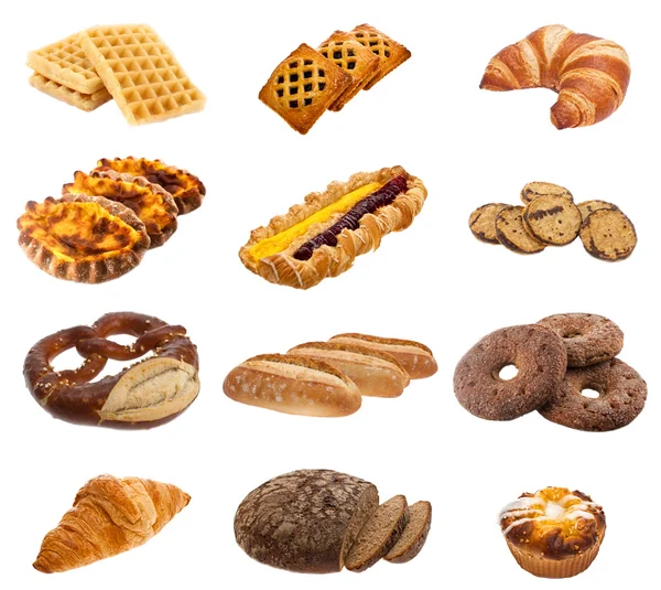 Collection of buns and rolls — Stock Photo, Image