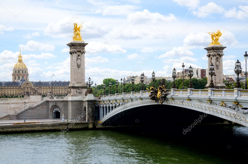 Alexander 3 bridge in Paris.